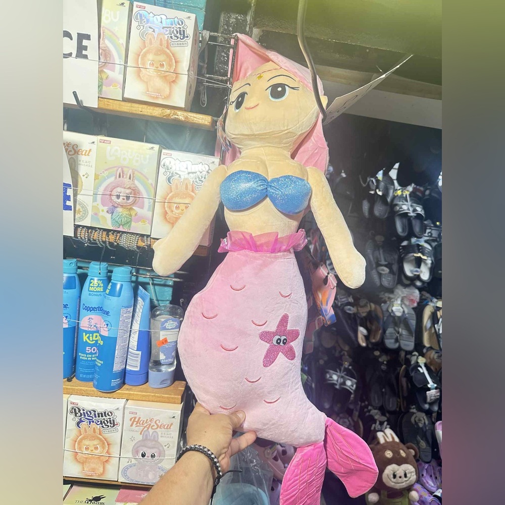Pink and Blue Mermaid Plush Toy